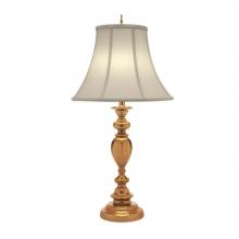 Stiffel TL-A589-AC9826-UBR - Table Lamp, 1-Light, Umbered Brass, Pearl Supreme Satin Fabric Shade, 33"H TL-A589-AC982