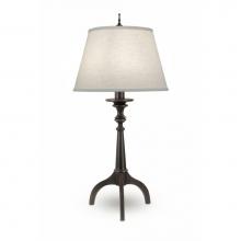 Stiffel TL-A902-1282-OB - Table Lamp, 1-Light, Oxidized Bronze, Cream Aberdeen Fabric Shade, 35"H TL-A902-1282-OB