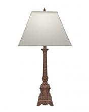 Stiffel TL-K6127-K7161-AOB - Table Lamp, 1-Light, Antique Old Brass, Pearl Supreme Satin Fabric Shade, 36"H TL-K6127-