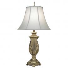 Stiffel TL-N7940-FLO - Table Lamp, 1-Light, Florentine, Pearl Supreme Satin Fabric Shade, 33"H TL-N7940-FLO