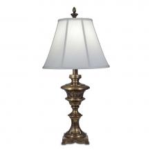 Stiffel TL-N8294-SU - Table Lamp, 1-Light, Smoked Umber, Off-White Silk Shantung Fabric Shade, 34"H TL-N8294-S