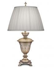 Stiffel TL-N8469-MS - Table Lamp, 1-Light, Milano Silver, Box Pleated Ivory Shadow Fabric Shade, 32"H TL-N8469