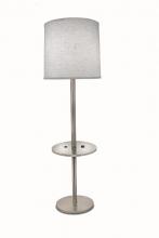 Stiffel TRFL-A1005-SN - Floor Lamp, 13" Dia Acrylic Tray, 1-Light, Satin Nickel, Opal Acrylic Tray, Cream Aberdee