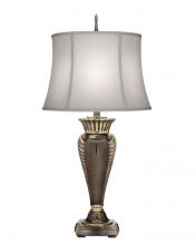 Stiffel Tl-N8704-RB - Table Lamp, 1-Light, Roman Bronze, Off-White Silk Shantung Fabric Shade, 34"H Tl-N8704-R