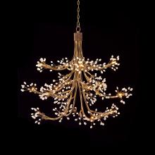 John-Richard AJC-8772 - Rock Crystal Chandelier, 16-Light, Gold Leaf, 50&34;W AJC-8772