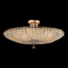 John-Richard AJC-8824 - Beaded Crystal Semi-Flush Mount, 6-Light, Antique Silver, 25&34;W AJC-8824