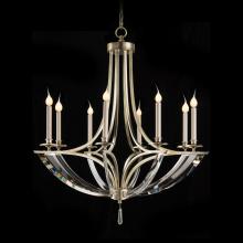 John-Richard AJC-8832 - Bent-Crystal Chandelier, 8-Light, Silver Leaf, 39&34;W AJC-8832