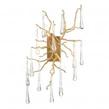 John-Richard AJC-8983 - Branched Crystal Wall Sconce, 2-Light, Antique Brass, 23&34;W AJC-8983