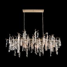 John-Richard AJC-9108 - Shiro-Noda Linear Chandelier, 15-Light, Gold Leaf, 77&34;W AJC-9108