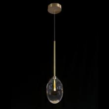 John-Richard AJC-9231 - Echo Glass Globe Mini Pendant, 1-Light, Antique Brass, 6&34;W AJC-9231