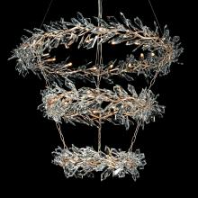 John-Richard AJC-9280 - Kotta Chandelier, 3-Tier, 34-Light, Antique Silver Leaf, 51.25&34;W AJC-9280