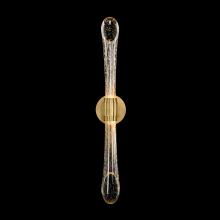 John-Richard AJC-9294 - ded Glass Tubes Wall Sconce, 2-Light, Integrated LED, Brass, 4&34;W AJC-9294