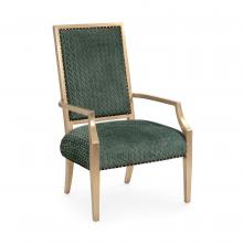 John-Richard AMF-1636V229-2224-AS - Rennes Armchair, Green, Gold Frame, 44.5&34;H AMF-1636V229-2224-AS