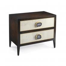 John-Richard EUR-01-0366 - Palma Nightstand, Linen, Dark Wood, 36&34;W EUR-01-0366