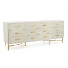 John-Richard EUR-01-0397 - Kano Sideboard, Cream, Brushed Gold, 94.5&34;W EUR-01-0397