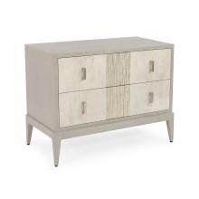 John-Richard EUR-01-0425 - Aspis Nightstand, Gray, Cream, 37.75&34;W EUR-01-0425