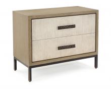 John-Richard EUR-01-0441 - Kaya Nightstand, Driftwood, White Front, 38.25&34;W EUR-01-0441