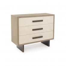 John-Richard EUR-01-0451 - Kaya Chest, Driftwood, White Front, 48.5&34;W EUR-01-0451