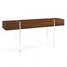 John-Richard EUR-02-0244 - Avest Console, Wood, Clear Acrylic Legs, 78&34;W EUR-02-0244