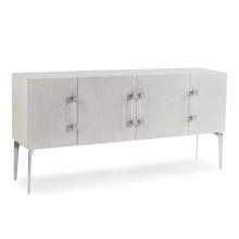 John-Richard EUR-04-0482 - Martino Sideboard, White, Polished Stainless Steel, 78&34;W EUR-04-0482