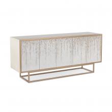 John-Richard EUR-04-0555 - Ide Hill Sideboard, White, Brushed Brass, 77&34;W EUR-04-0555