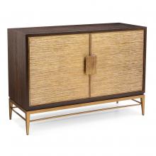 John-Richard EUR-04-0659 - Walthall Cabinet, Brown, Gold, 52.25&34;W EUR-04-0659