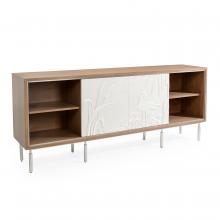 John-Richard EUR-04-0769 - Bayside Sideboard, Brown, White, 84.25&34;W EUR-04-0769