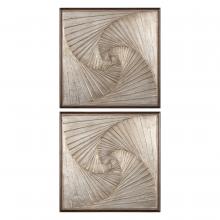 John-Richard GBG-2375S2 - tric Framed Art, Set of 2, Pewter, 28&34;H x 28&34;W x 1.5&34;D GBG-2375S2