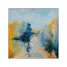 John-Richard GBG-2408 - Reflections Framed Art, Blue, Orange, 69&34;H x 59&34;W x 2&34;D GBG-2408