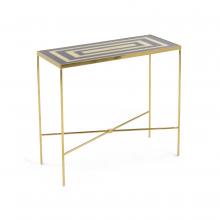 John-Richard JFD-0203 - Darcy End Table, Gold, Black, 24&34;W JFD-0203