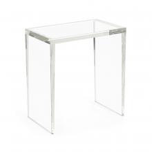 John-Richard JFD-0270 - Crystal Side Table, Clear, 22&34;H JFD-0270