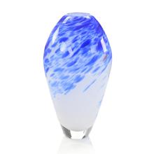 John-Richard JRA-13306 - rls of Royal Blue Glass Vase, Series I, Royal Blue, White, 14&34;H JRA-13306