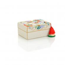 John-Richard JRA-14214 - Belle Fleur Beaded Box, Small, White, Multicolored, 8.25&34;W JRA-14214