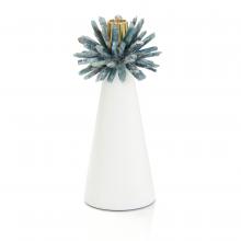 John-Richard JRA-14334 - Starburst Candle Holder, Large, Blue, White Marble Base, 4.25&34;W JRA-14334