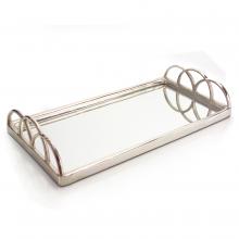 John-Richard JRA-9116 - Silver Mirrored Tray, Mirror, Polished Aluminum, 30&34;W JRA-9116