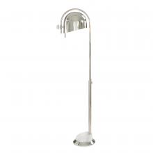 John-Richard JRL-10564 - loor Lamp, 1-Light, Polished Nickel, White Marble Base, 59.75&34;H JRL-10564