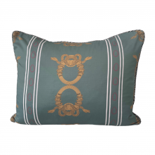 Noble Designs SERPPILL14X20 - Serpentine Pillow, Without Cording, Green, Red, Gold, 14"W SERPPILL14X20