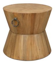 Sarreid 27133 - Hourglass Accent Table, Driftwood, 27"W 27133