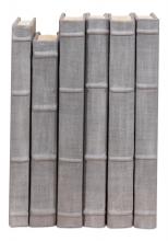 Sarreid 27943 - Antique Faux Books, Set of 6, Gray, 7"W 27943