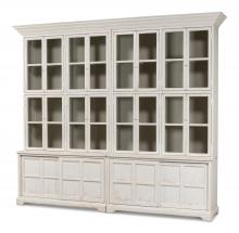 Sarreid 29949 - Farmhouse Cabinet, Antique White, 121"W 29949