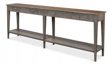 Sarreid 30893 - Provincial Sideboard, Large, Natural Top, Gray, 98"W 30893