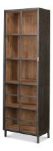 Sarreid 40661L - A Gem of a Handle Display Cabinet, Left, Gray, Gunmetal, 24"W 40661L