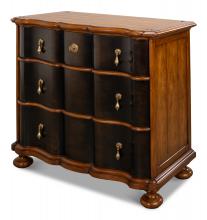 Sarreid 51-10 - Italian Chest, Walnut, Ebony Drawers, 41"W 51-10