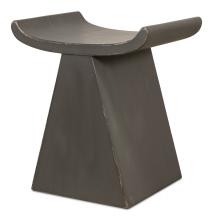 Sarreid 52673 - Elgin Stool, Dark Gray, 24"H 52673