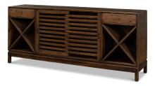 Sarreid 52751 - Wine Bar Sideboard, Burnt Brown, 77"W 52751