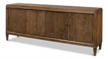 Sarreid 52758 - Deco Sideboard, Antique Brown, 87"W 52758