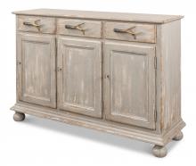 Sarreid 53176 - Elk Horn Pulls Sideboard, Distressed Gray, 53"W 53176