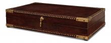 Sarreid 53236 - Winchester Box, Brown Leather, 26"W 53236