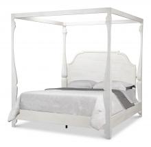 Sarreid 53286-B - Madeline Bungalow Bed, King, White, 89"W 53286-B