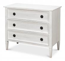 Sarreid 53295 - Dorris Chest, Distressed White, 38"W 53295